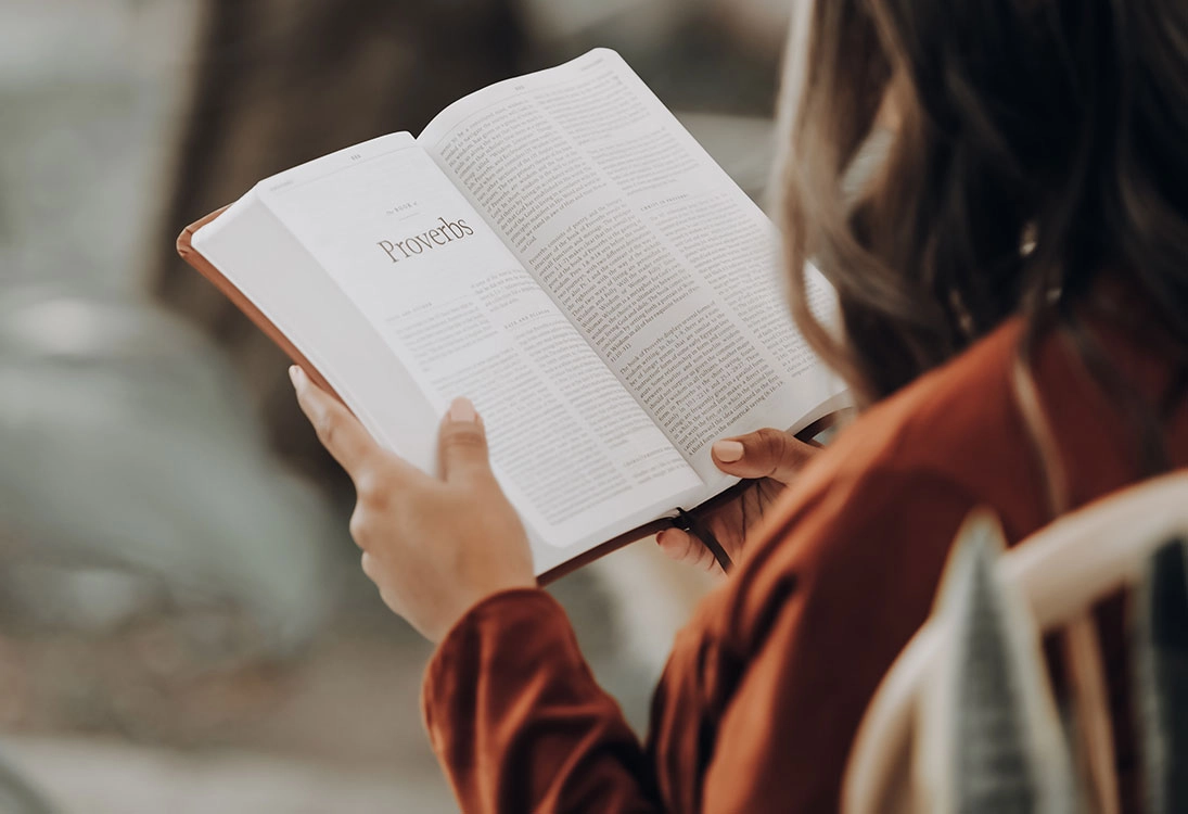 Person Reading Bible Person Reading Bible